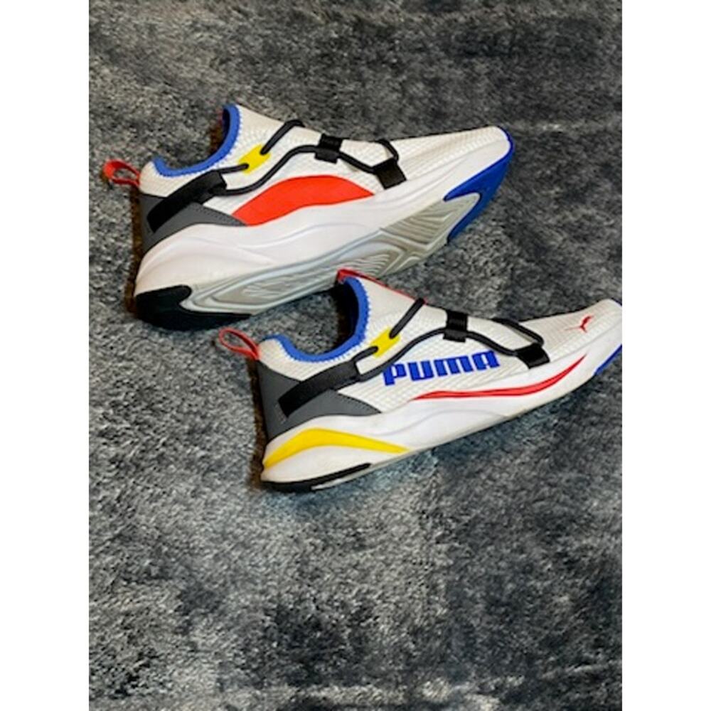 Puma SoftRide Rift White Sapphire Slip‑On Running Shoes • Size 7 • Pre‑Owned